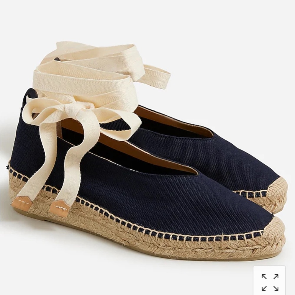 NWT CASTANER® X J.CREW LACE-UP ESPADRILLE SANDALS